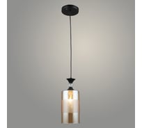 Подвес РОСТОК N5846/1HQ BK+AM черный, 1x40W, Е27, d120 h800, QH23 988035313
