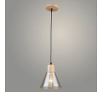 Подвес РОСТОК N5870/1HQ SMK+WOOD дымчатый, 1x40W, Е27, d150 h800, QH23 988035361
