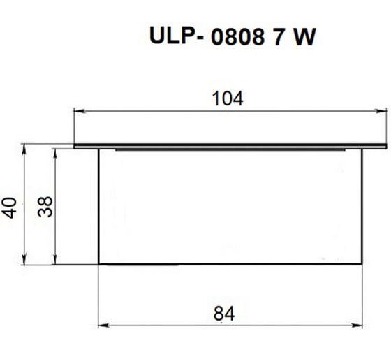 Светильник Uniel ULP-0808 42W/4000К IP40 GRILYATO OPAL BLACK KIT06 UL-00012808