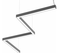 Светодиодный светильник DIODEX Микко Зигзаг 80Вт 3000К, Опал., Черный, DALI 4603789793147