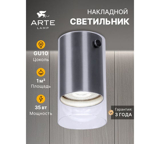 Точечный накладной светильник ARTE LAMP LAZIO A5365PL-1SS