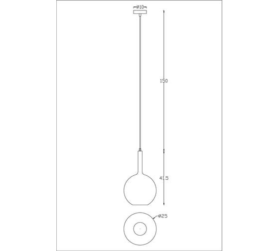 Подвесной светильник ARTE LAMP Gala A2725SP-1SG