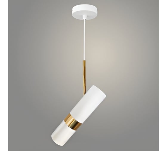 Подвес РОСТОК YZ60220-HB WH+GD белый/золото, 1x50W, GU10, d60 h1000, YIZ22 988014315 1