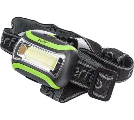 Светодиодный налобный фонарь Perfeo Alaska, зелёный 30014873