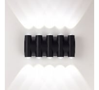 Светодиодный фасадный светильник AM Group AM359-10X1W BK 4000K