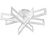 Потолочный светильник iLEDEX Stalker белый 9082-R800-X 128W WH 1