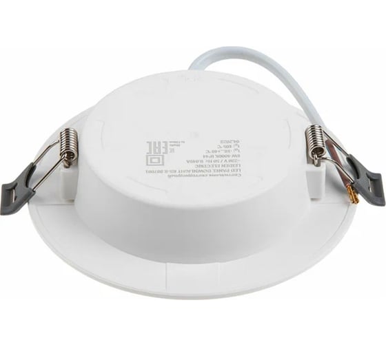 Светильник светодиодный встраиваемый LEIDEN ELECTRIC круг, 6 Вт, 4000К, IP44 RS-R 807001