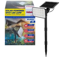 Светильник светодиодный на солнечной батарее WMC TOOLS 1800мАч, 72 светодиода SMD, WMC-WL6004 NR(61458)