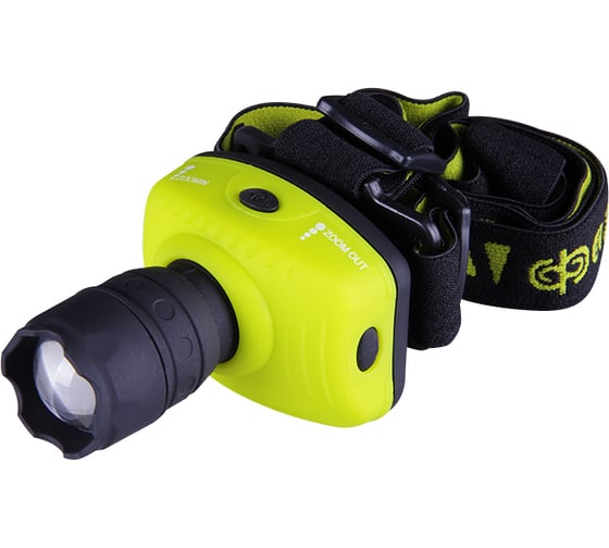 Налобный фонарь ФАZА H2-L1WZ-gn 1Вт LED, zoom, зеленый 2851468