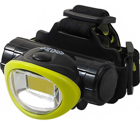 Налобный фонарь ФАZА H5-L3W-gn 3Вт COB 170лм 7500К 100%/50%/мигающий 3хAAA (не входят в комплект) IP44 зел. 5027534