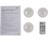 Набор светодиодных светильников Jazzway TS5-RGBx3 3SMD + 3RGB 6700-7000К 60лм пушлайт 3шт + с пультом ДУ 2 градации яркости 12 режимов RGB таймер 3хAAA (не входят в комплект) 5031630 2