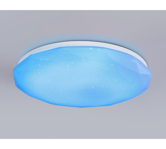 Потолочный светодиодный светильник Ambrella light с пультом WH белый IP20 46W 3000K-6500K+RGB D380*60 (ПДУ ИК) FZ417