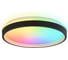 Потолочный светодиодный светильник Ambrella light с пультом BK/GD черный/золото IP20 46W 3000K-6500K+RGB D390*80 (ПДУ ИК) FZ604 1