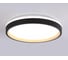 Потолочный светодиодный светильник Ambrella light с пультом BK/GD черный/золото IP20 46W 3000K-6500K+RGB D390*80 (ПДУ ИК) FZ604 8