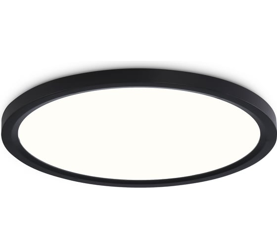 Светильник светодиодный ультратонкий Ambrella light BK черный IP54 44W 3000K-6500K CCT-переключатель D600*25 (Без ПДУ) FZ1910