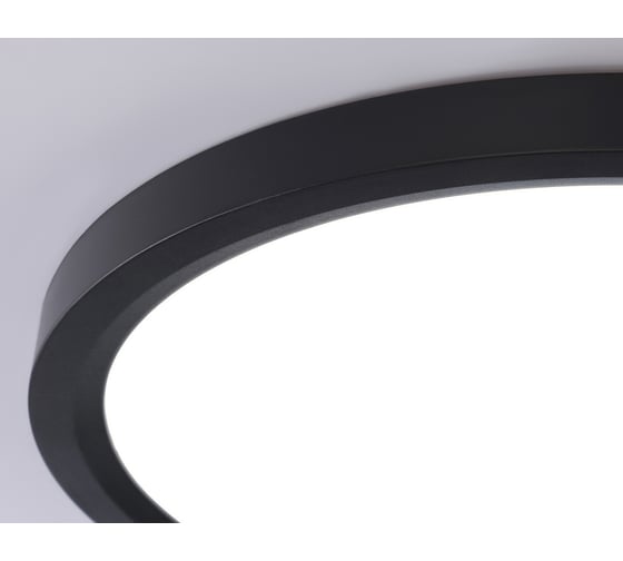 Светильник светодиодный ультратонкий Ambrella light BK черный IP54 44W 3000K-6500K CCT-переключатель D600*25 (Без ПДУ) FZ1910