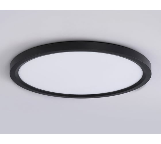 Светильник светодиодный ультратонкий Ambrella light BK черный IP54 44W 3000K-6500K CCT-переключатель D600*25 (Без ПДУ) FZ1910