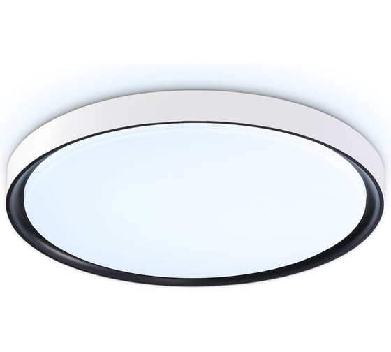 Потолочный светодиодный светильник Ambrella light WH/BK белый/черный IP54 20W 5000K D300*60 (Без ПДУ) FZ1247 1
