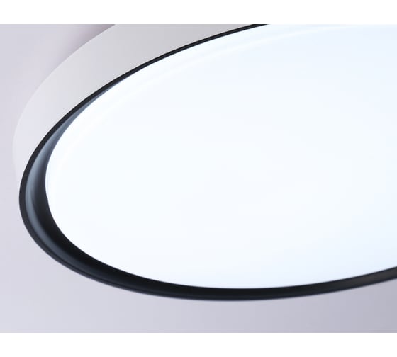 Потолочный светодиодный светильник Ambrella light WH/BK белый/черный IP54 20W 5000K D300*60 (Без ПДУ) FZ1247