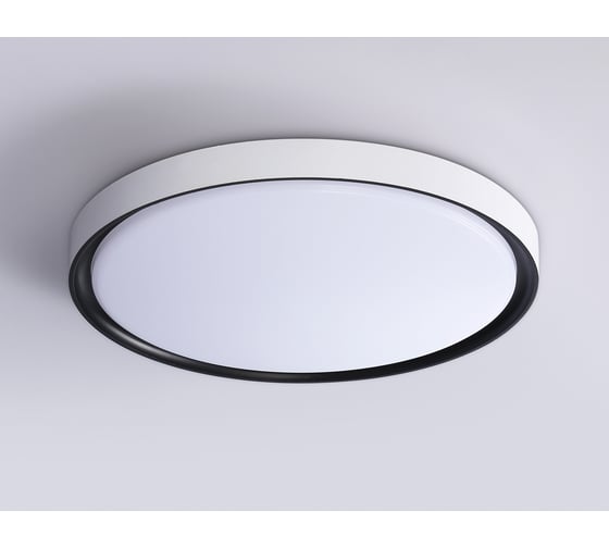 Потолочный светодиодный светильник Ambrella light WH/BK белый/черный IP54 20W 5000K D300*60 (Без ПДУ) FZ1247