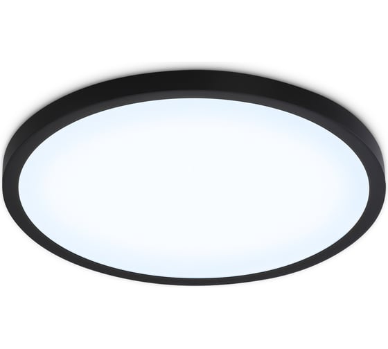 Светильник светодиодный ультратонкий Ambrella light BK черный IP54 40W 5000K D470*15 (Без ПДУ) FZ1961 1
