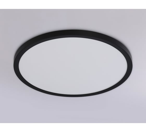 Светильник светодиодный ультратонкий Ambrella light BK черный IP54 40W 5000K D470*15 (Без ПДУ) FZ1961