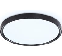 Потолочный светодиодный светильник Ambrella light BK черный IP54 30W 5000K D380*60 (Без ПДУ) FZ1248