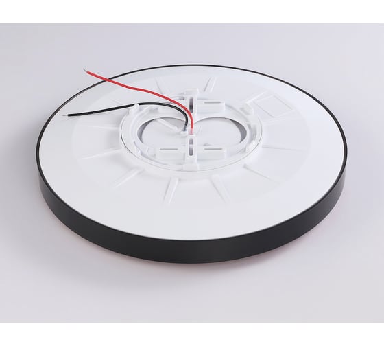 Потолочный светодиодный светильник Ambrella light BK черный IP54 30W 5000K D380*60 (Без ПДУ) FZ1248
