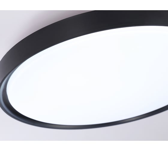 Потолочный светодиодный светильник Ambrella light BK черный IP54 30W 5000K D380*60 (Без ПДУ) FZ1248