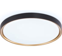 Потолочный светодиодный светильник Ambrella light BK/GD черный/золото IP54 45W 5000K D480*60 (Без ПДУ) FZ1249
