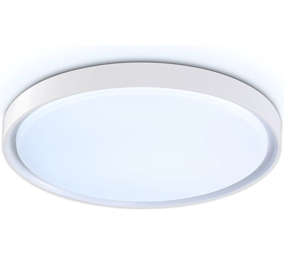 Потолочный светодиодный светильник Ambrella light WH белый IP54 12W 5000K D240*60 (Без ПДУ) FZ1246 1