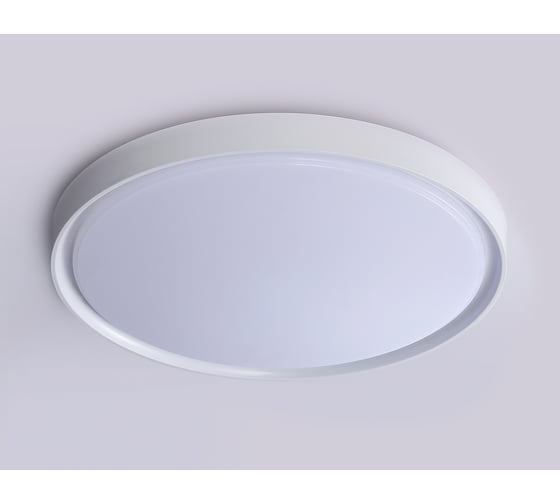 Потолочный светодиодный светильник Ambrella light WH белый IP54 12W 5000K D240*60 (Без ПДУ) FZ1246