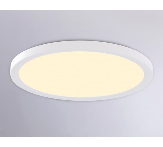 Светильник светодиодный ультратонкий Ambrella light WH белый IP54 44W 3000K-6500K CCT-переключатель D600*25 (Без ПДУ) FZ1909