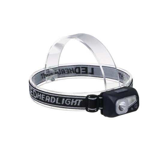 Фонарик налобный сенсорный ЕРМАК XPE LED + 3 SMD, 6 режимов, 500мАч, зарядка Type C 221-088 1