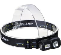 Фонарик налобный сенсорный ЕРМАК крепление к козырьку, магнит, XPE LED + 3 LED, 9 режимов, 500мАч 221-090