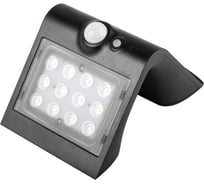 Солнечный настенный светильник ФАZА SLR-W03-bk черный, датчик движения 5033412