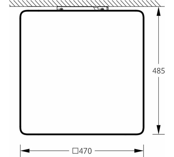 Светильник настенно-потолочный m3light CUBE E27 50см IP65 4000K 57262020