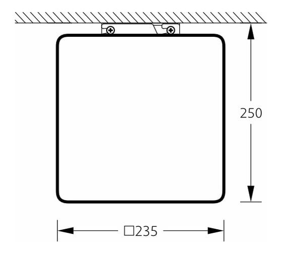 Светильник настенно-потолочный m3light CUBE E14 25см IP40 4000K 55223020