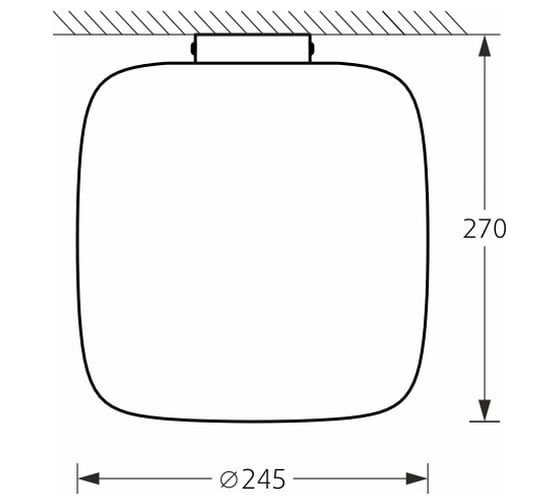 Светильник настенно-потолочный m3light CYLINDER E14 25см IP40 4000K 60223020