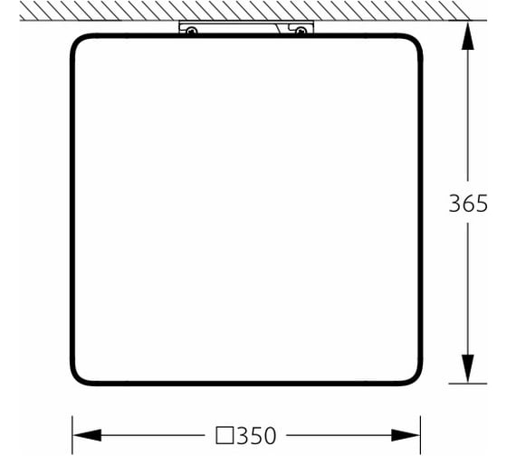 Светильник настенно-потолочный m3light CUBE E27 35см IP65 4000K 56262020
