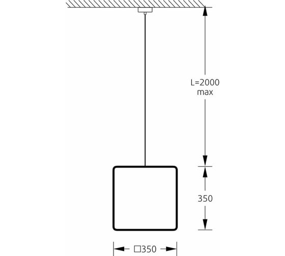 Светильник подвесной m3light CUBE E27 35см IP40 RGBW set 56122540