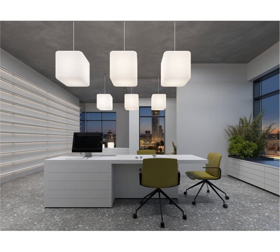 Светильник подвесной m3light CUBE E27 50см IP65 3000K 57162010