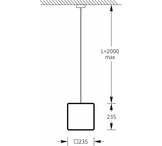 Светильник подвесной m3light CUBE E14 25см IP40 4000K 55123020