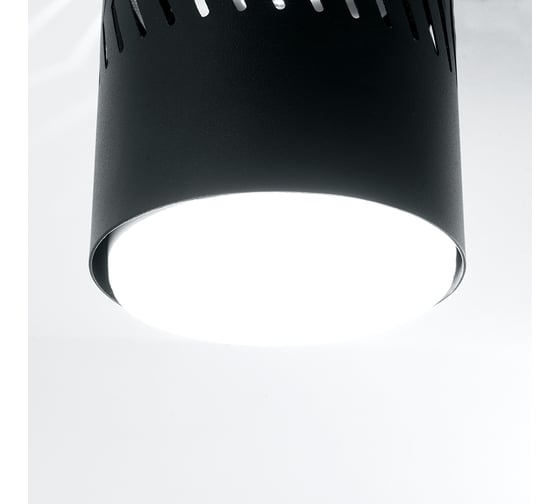 Светильник для натяжных потолков Feron HL352 12W, 230V, GX53 и подсветка 1W, 4000K, черный, 41458