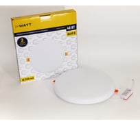 Светильник встраиваемый I-WATT LED 48Вт 6400К 4800Лм 175-240V (круглый) i-16126
