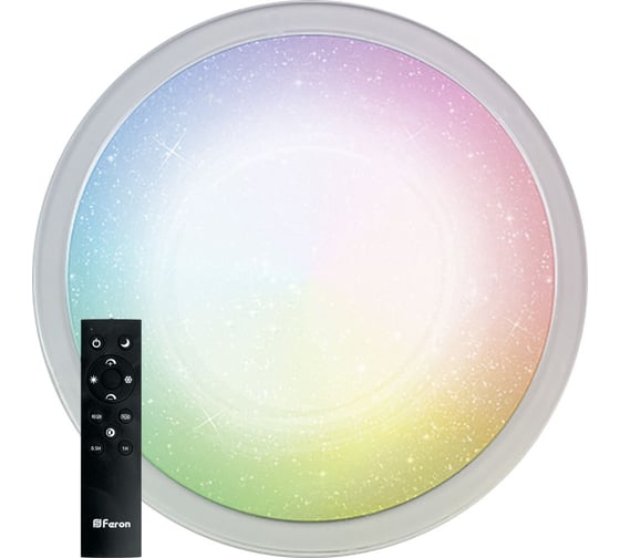 Накладной светодиодный управляемый светильник FERON AL5700 70W, 5600Lm, RGB + CCT 3000К-6500K, 41426