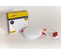 Светильник встраиваемый I-WATT LED 18Вт 6400К 1800Лм 175-240V (круглый) i-16120