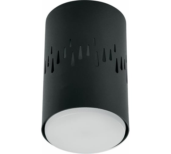Светильник для натяжных потолков Feron HL350 12W, 230V, GX53 и подсветка 1W, 4000K, черный, 41454