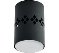 Светильник для натяжных потолков Feron HL351 12W, 230V, GX53 и подсветка 1W, 4000K, черный, 41456