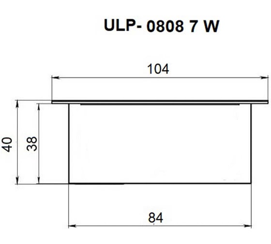 Светильники светодиодные потолочные встраиваемые Uniel ULP-0808 42W/4000К IP40 GRILYATO OPAL WHITE KIT06 UL-00012807